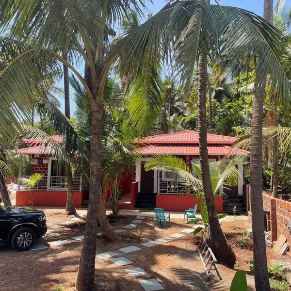 Sandcastle Cottages 2 AC - WiFi - SmartTV - Parking - Diveagar，位于戴维格的酒店