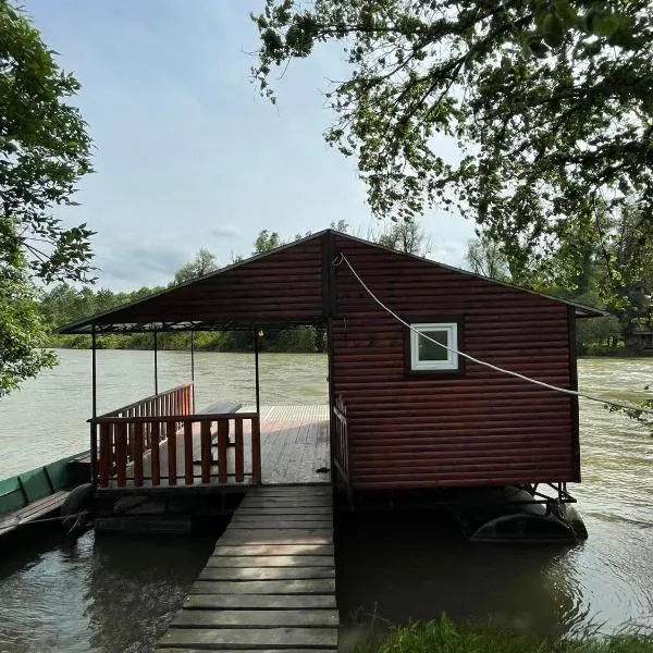 Small Cabin on river Jabukov cvet，位于Banatski Brestovac的酒店