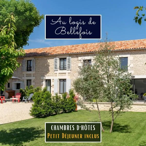 AU LOGIS DE BELLEFOIS - Chambres d'hôtes，位于Chouppes的酒店