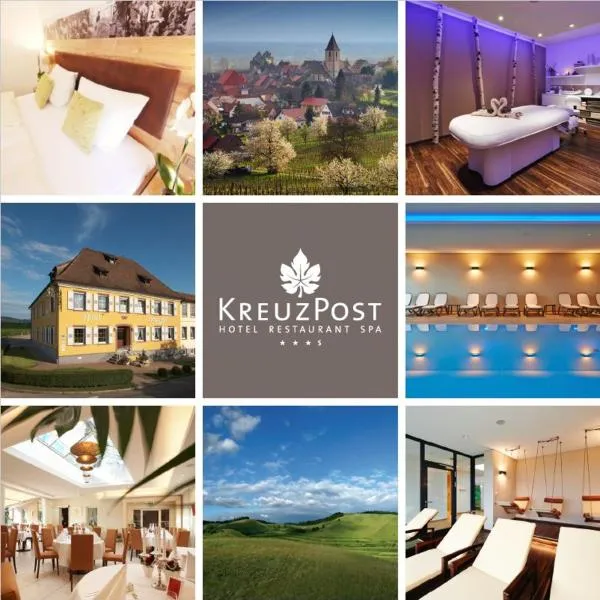克罗伊茨波斯特餐厅水疗酒店，位于莱茵河畔的布赖萨赫的酒店