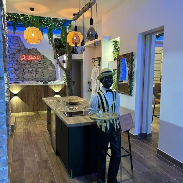 Grenoble LA SUITE 2 spa jaccuzzi et sauna privatif，位于格勒诺布尔的酒店