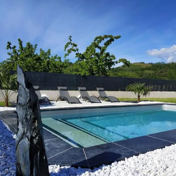 CHAMBRE & SDB PRIVÉE avec piscine en bord de Via Rhona，位于Sarras的酒店
