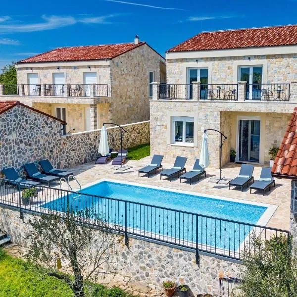 Luxury Stone villa with pool - Briševo，位于Žarović的酒店