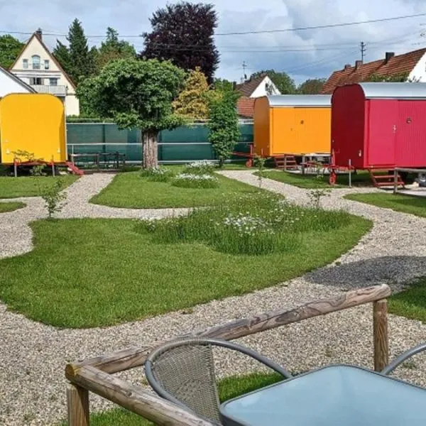 "Nesthocker" Café-Snackbar-Pension-Bauwagencamp，位于Offingen的酒店