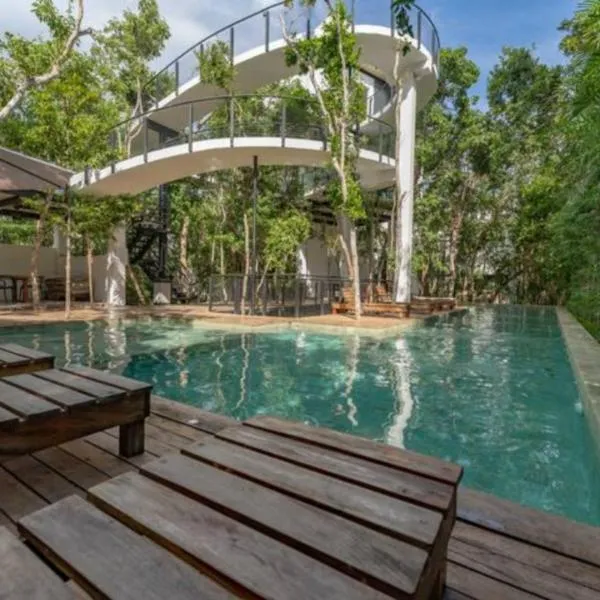 Exclusive Villa "Town House" Luxury Amenities in Tulum，位于图卢姆的酒店