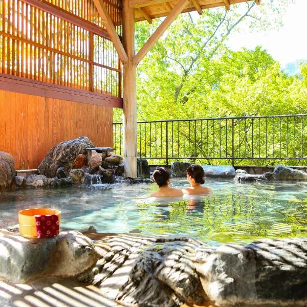 Ooedo Onsen Monogatari Hotel Kinugawa Gyoen，位于Yunishigawa的酒店