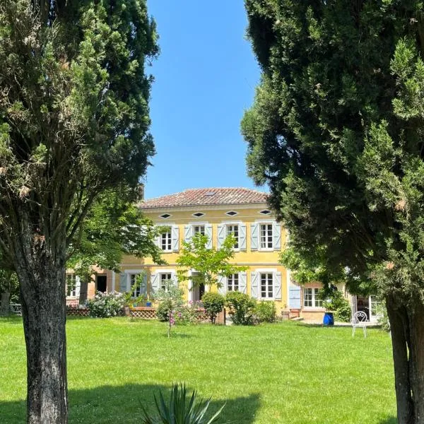 Villa Toscane - Atelier d'Artistes et B&B à 20 mn de Toulouse，位于Buzet-sur-Tarn的酒店