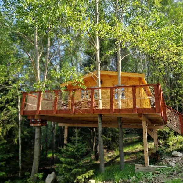 Treehouse Podpoľanie，位于Lom nad Rimavicou的酒店