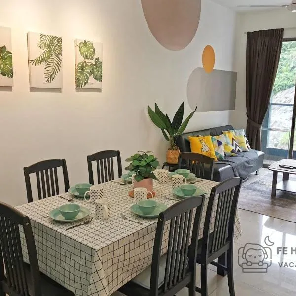 FE Cozy Cameron Homestay Family 8 pax 3BR Palas Horizon Brinchang 金马伦民宿 8人3房，位于伯恩仓的酒店