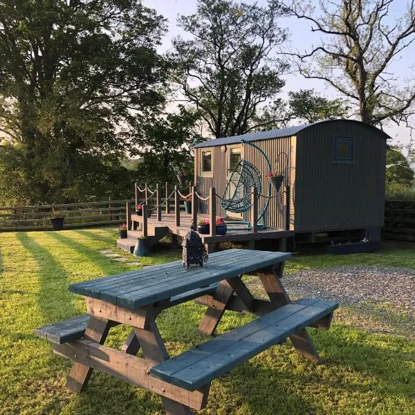 The Peacock Shepherds Hut at Hafoty Boeth，位于科文的酒店