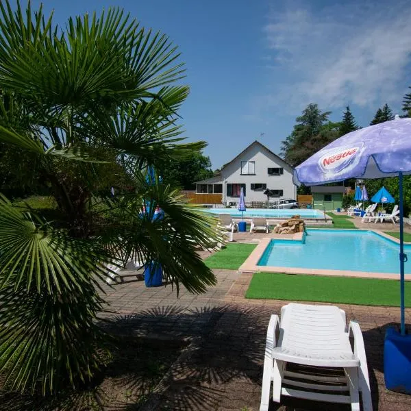 Camping des Bains，位于Saint-Honoré-les-Bains的酒店