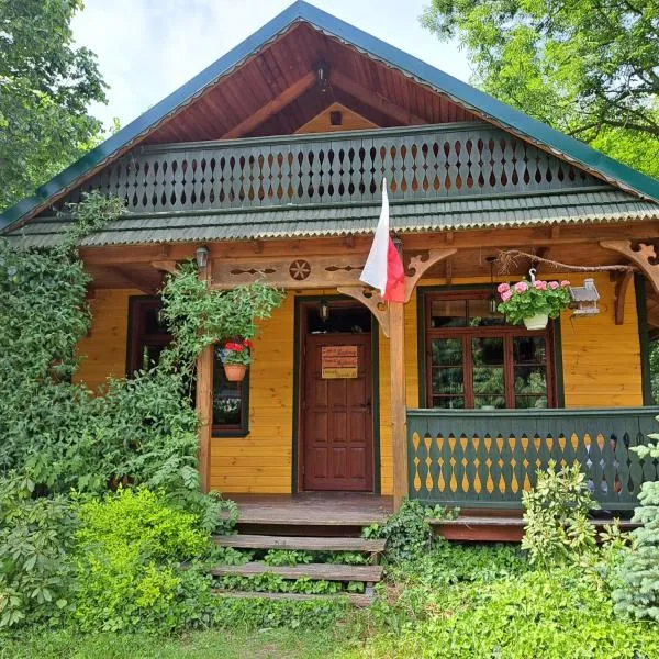 Domek całoroczny z sauną，位于Przedbórz的酒店