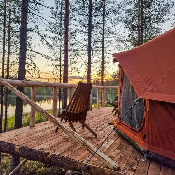 Glamping Laenlammen tila，位于罗瓦涅米的酒店