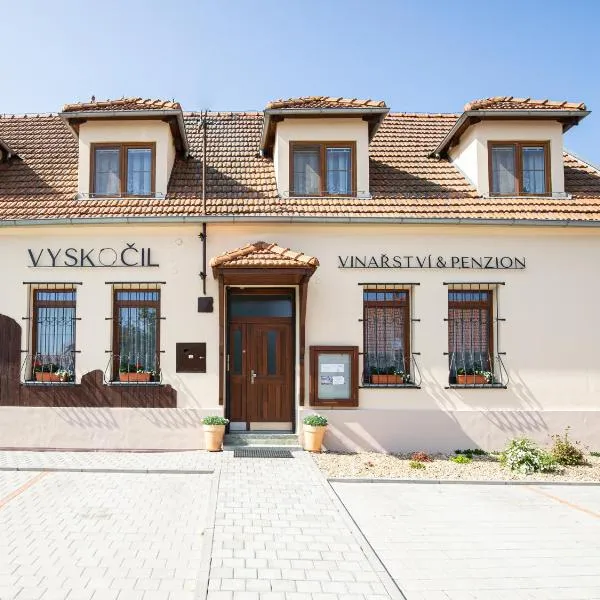 Penzion a vinařství Vyskočil Strachotín，位于斯特拉霍廷的酒店