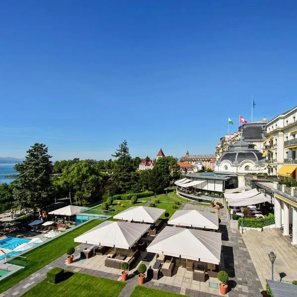 洛桑美岸皇宫大酒店，位于Le Mont-sur-Lausanne的酒店