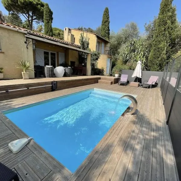 Belle maison vue montagne avec piscine privée à 5 minutes de la mer et village.i，位于博尔马斯·莱斯·米默萨斯的酒店