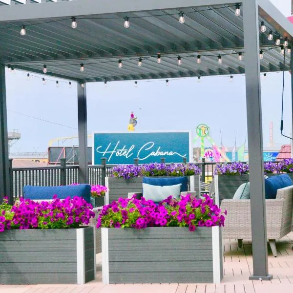 Hotel Cabana Oceanfront/Boardwalk，位于怀尔德伍德的酒店