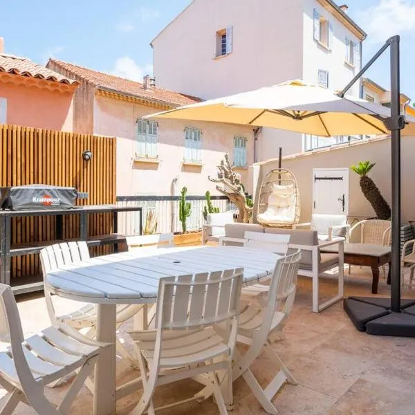 Ile de Porquerolles, KerMarc, appartement lumineux avec grande terrasse，位于波克罗勒岛的酒店