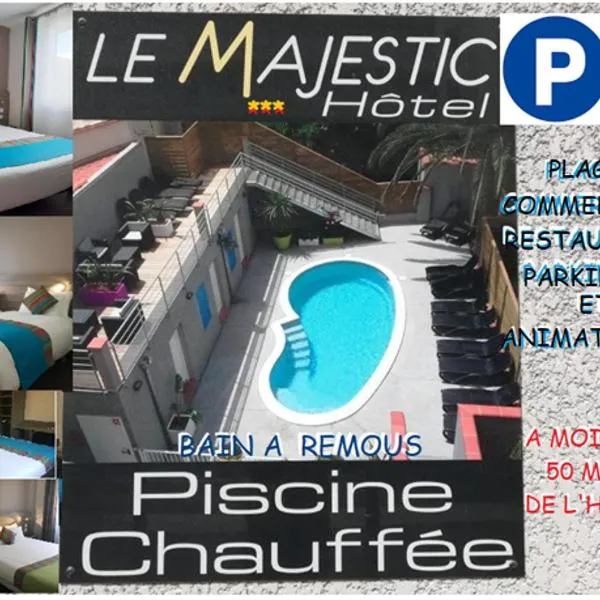 Hotel Le Majestic Canet plage，位于鲁西隆地区卡内的酒店