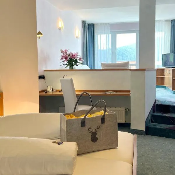 Hotel Am Hirschhorn - Wellness - Spa - and more，位于Wilgartswiesen的酒店