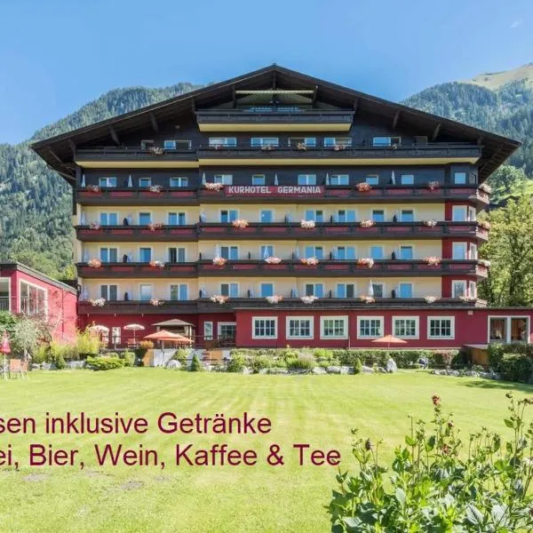 Hotel Germania Gastein - ganzjährig inklusive Alpentherme Gastein & Sommersaison inklusive Gasteiner Bergbahnen，位于Hüttschlag的酒店