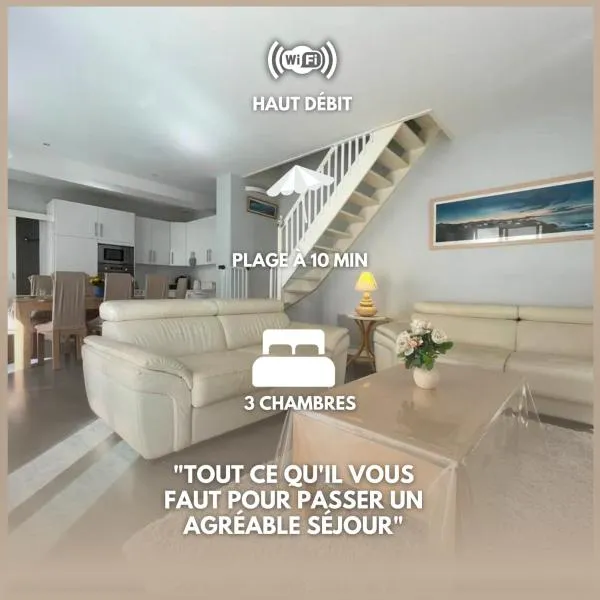Maison spacieuse terrasse ensoleillée proche Océan，位于比亚里茨的酒店
