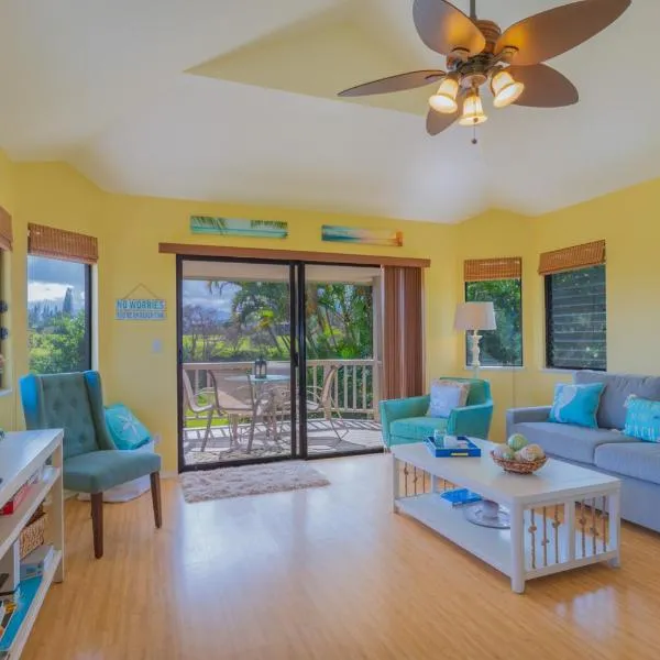 Hanalei Bay Villa Cottage 2Br 2Ba with Mountain Views HBV24，位于普林斯维尔的酒店