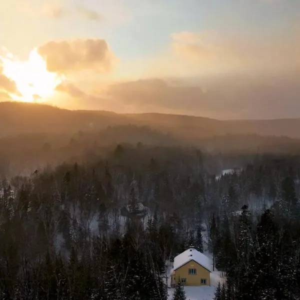 Chalet aux mille étoiles near Mt-Tremblant with Hot Tub，位于La Conception的酒店