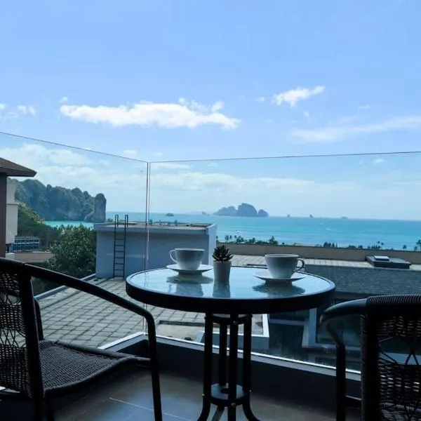 A401-Silk Condo Aonang, Sea view - 5 mins to beach，位于甲米镇的酒店