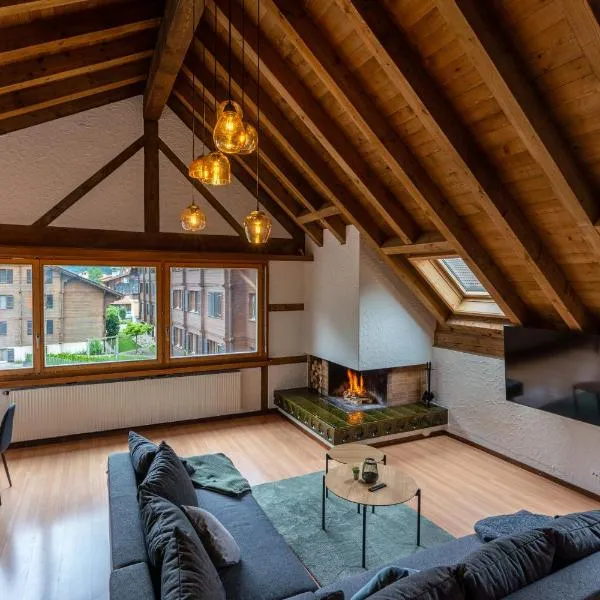 Jungfrau-View Apartment, terrace & free parking，位于维尔德斯韦尔的酒店