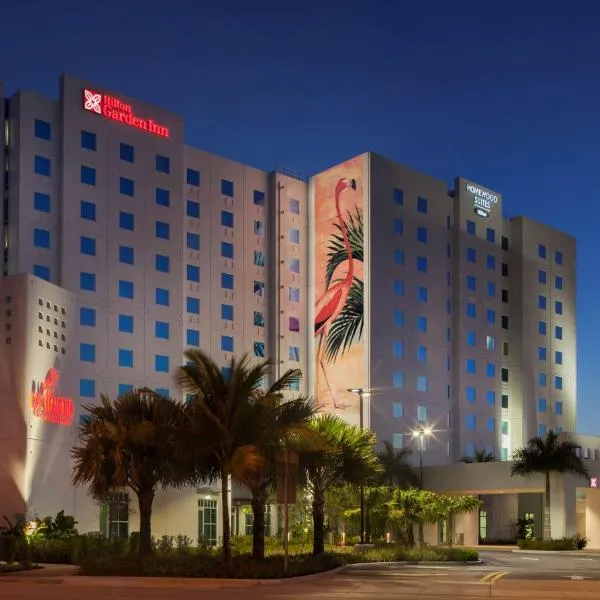 迈阿密海豚购物中心希尔顿惠庭套房酒店，位于Medley的酒店