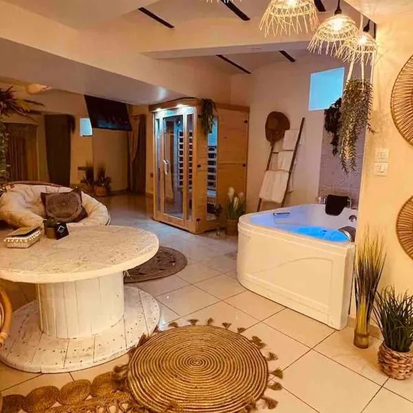 Magnifique appartement bohème / sauna / balneo，位于Valros的酒店