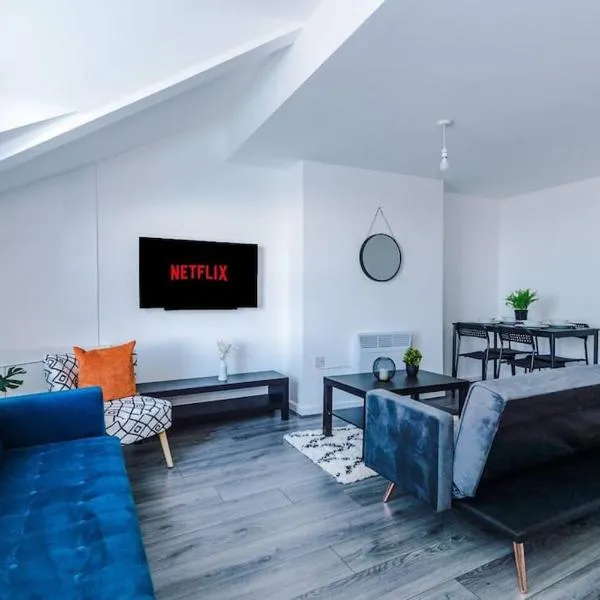 Beautiful apartment tres - free public parking，位于Litherland的酒店