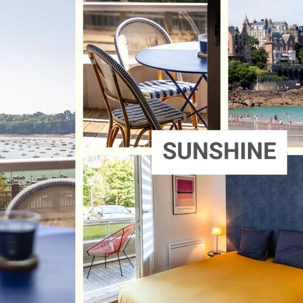 SUNSHINE - Appartement 2pers - terrasse vue mer - Dinard，位于迪纳尔的酒店