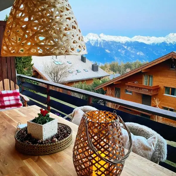 Window on Crans Montana, Appartement avec vue sur les Alpes，位于克莱恩 蒙塔纳的酒店