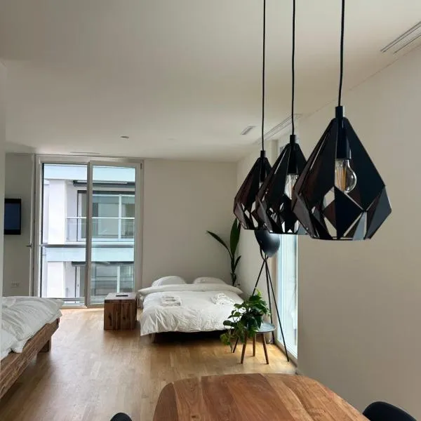 The R Apartment Engelberg, KLIMA, NEU, Balkon, Parking，位于巴尔斯塔尔的酒店