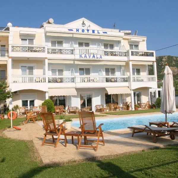 Kavala Beach Hotel apartments，位于Krinídhes的酒店