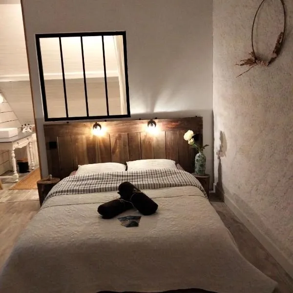 Chambre Telma 2 personnes avec piscine "Mon lit au pré"，位于勒比松德卡多恩的酒店