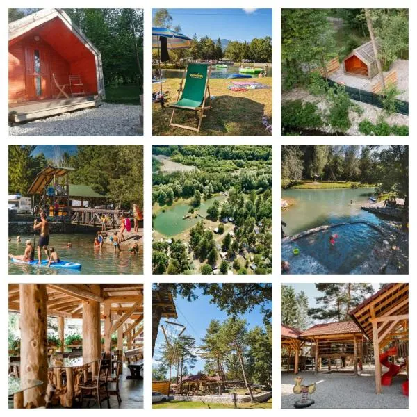 Forest Lodge Camping Menina，位于Rečica ob Savinji的酒店