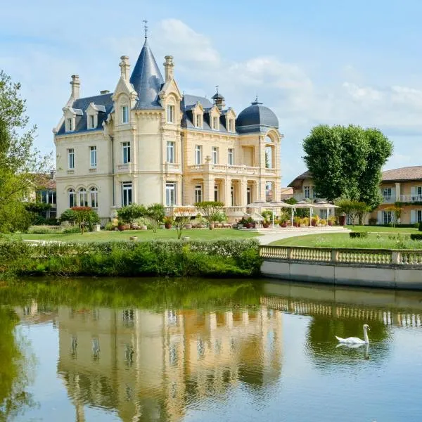 格兰德巴拉伊城堡度假温泉酒店，位于Génissac的酒店