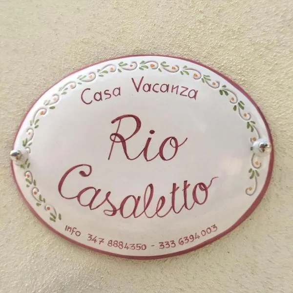 Casa Vacanze Rio Casaletto，位于Casaletto Spartano的酒店