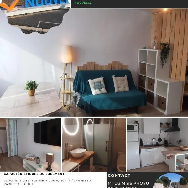 Studio mer Neuf Port la Nouvelle，位于拉努韦勒港的酒店