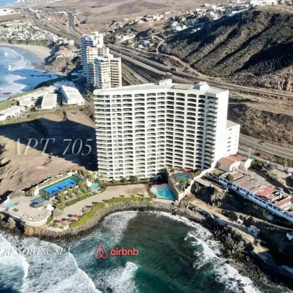 Oceanview Condo Resort. Las Olas Grand Rosarito，位于Las Gaviotas的酒店