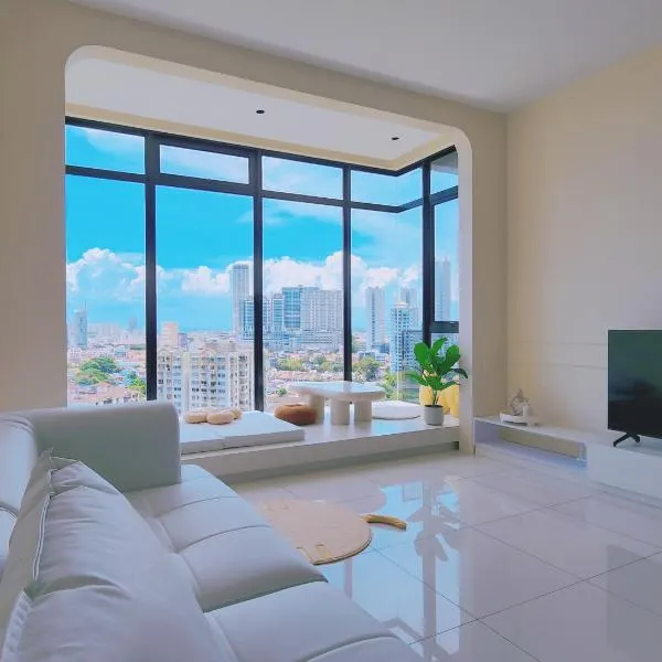 SkyPool with Seaview 8pax Beacon Executive Suites - Georgetown City Centre - 3km to Komtar，位于乔治市的酒店