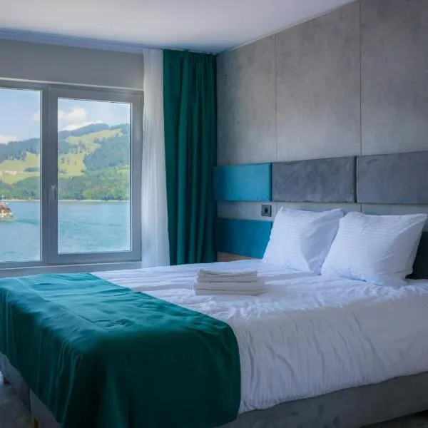 Hotel Plutitor Lebăda，位于比卡兹的酒店