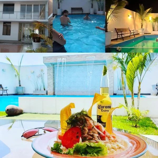 Departamentos en Playa Pulpos HOSPEDAJE DELFINES HOUSE，位于Bombiso的酒店