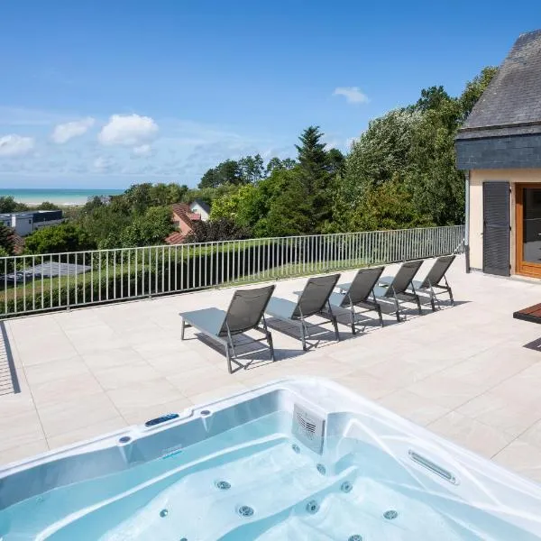 La Villa Maxine, vue mer et spa，位于滨海克里耶勒的酒店