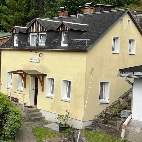 Pension Alpenrose，位于Kirnitzschtal的酒店