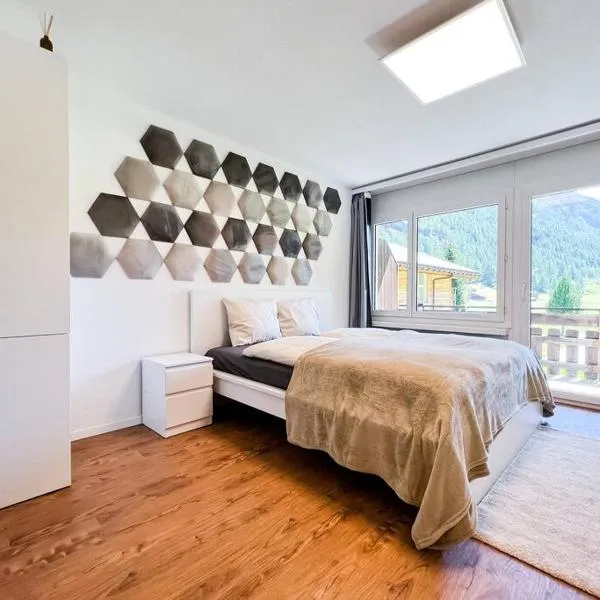 Panorama apartment for 2 near Zermatt with parking!，位于塔什的酒店