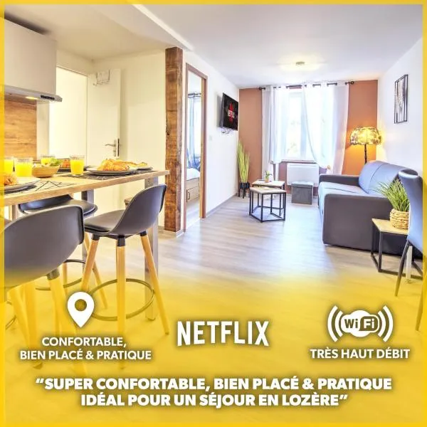Le Sabot - Netflix/Wi-Fi Fibre/Terasse - 4 pers，位于Campagnac的酒店